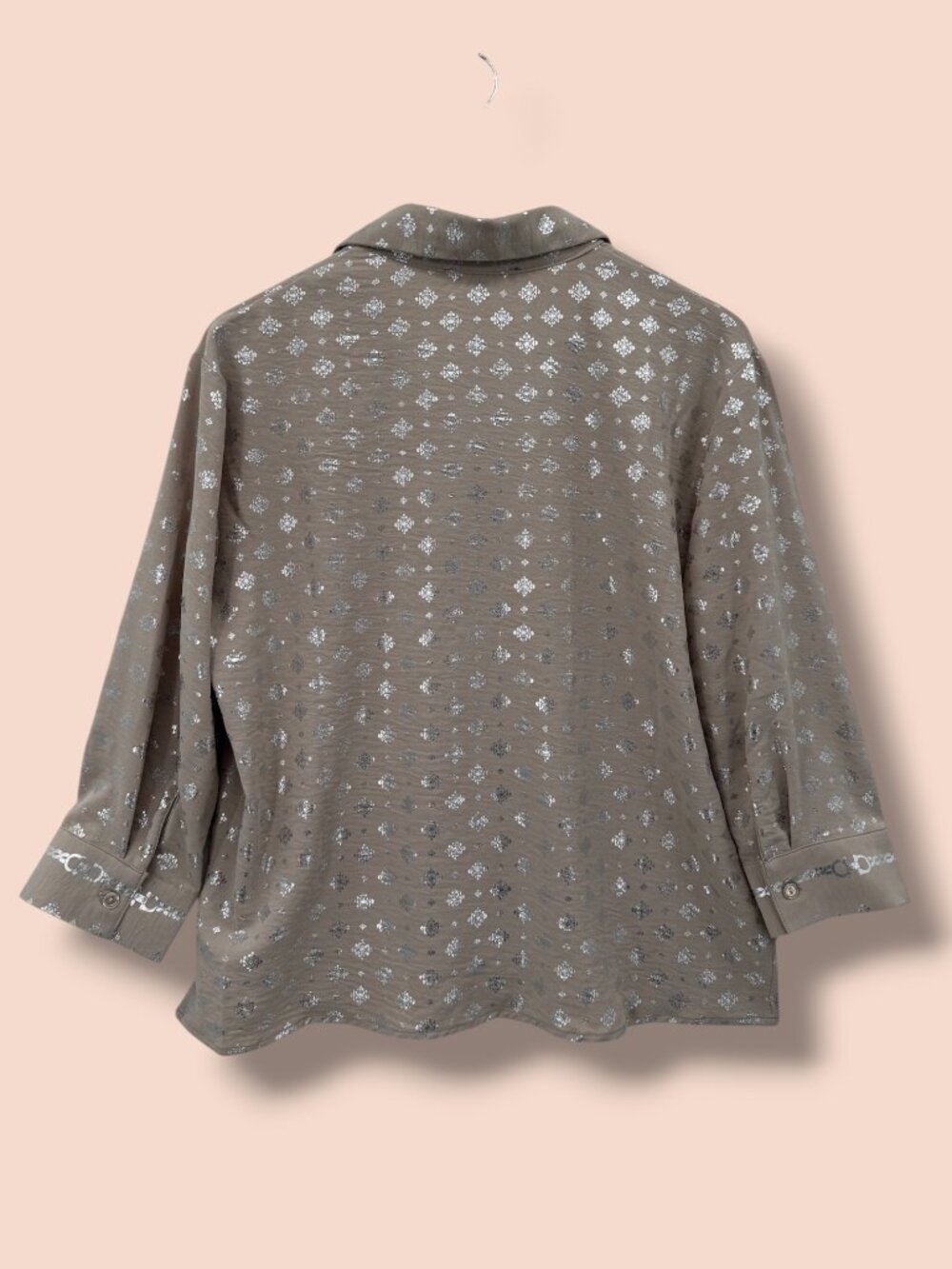 Como Black Metallic Horse & Chain Blouse NWT‎ - Picture 4 of 5